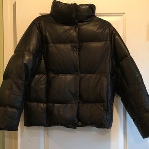 Zara Faux Leather Puffer
